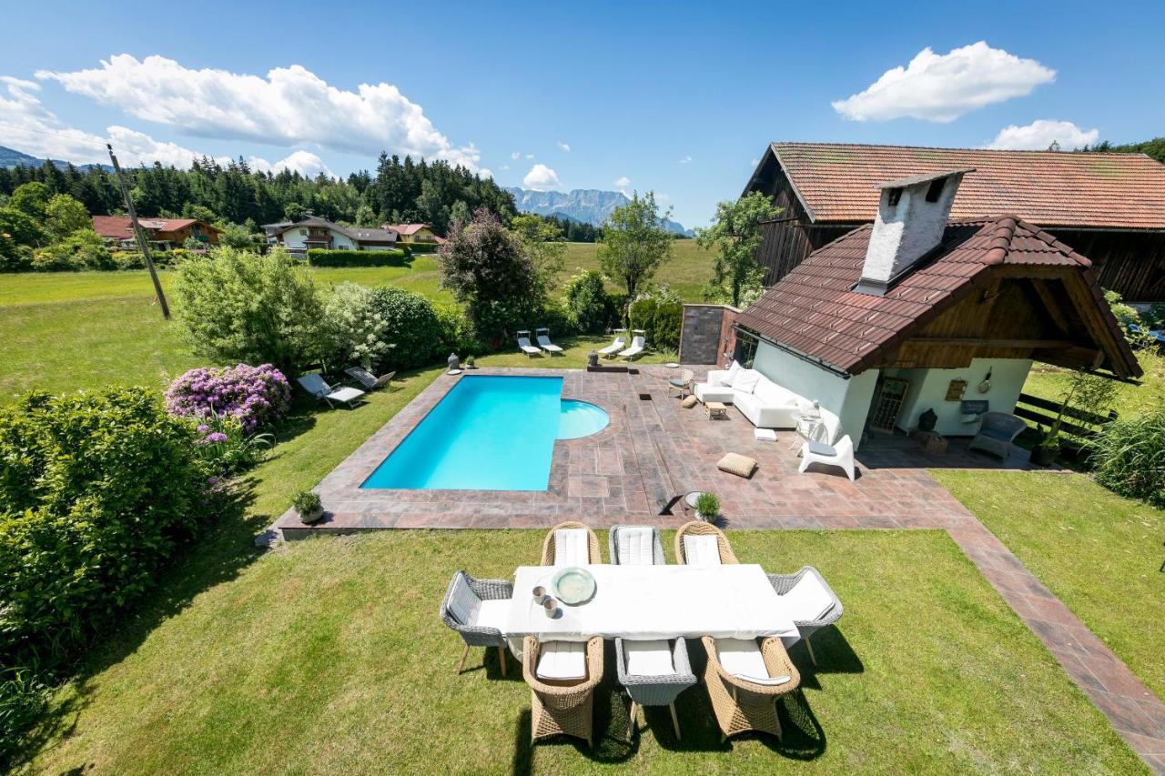 Villa Mountainview, Ski Area, Nature, Short Way Of 12 Minutes - To City Of Salzburg Adnet Exterior photo